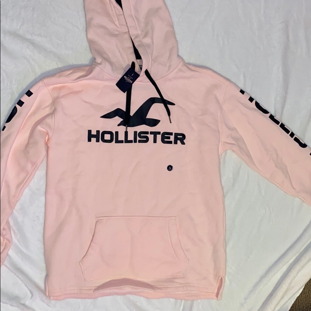 Pink hollister hoodie
